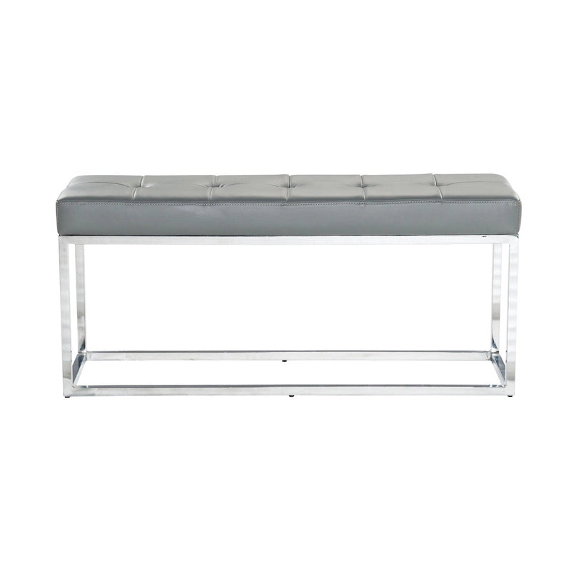 Reign Tufted PU Metal Bench