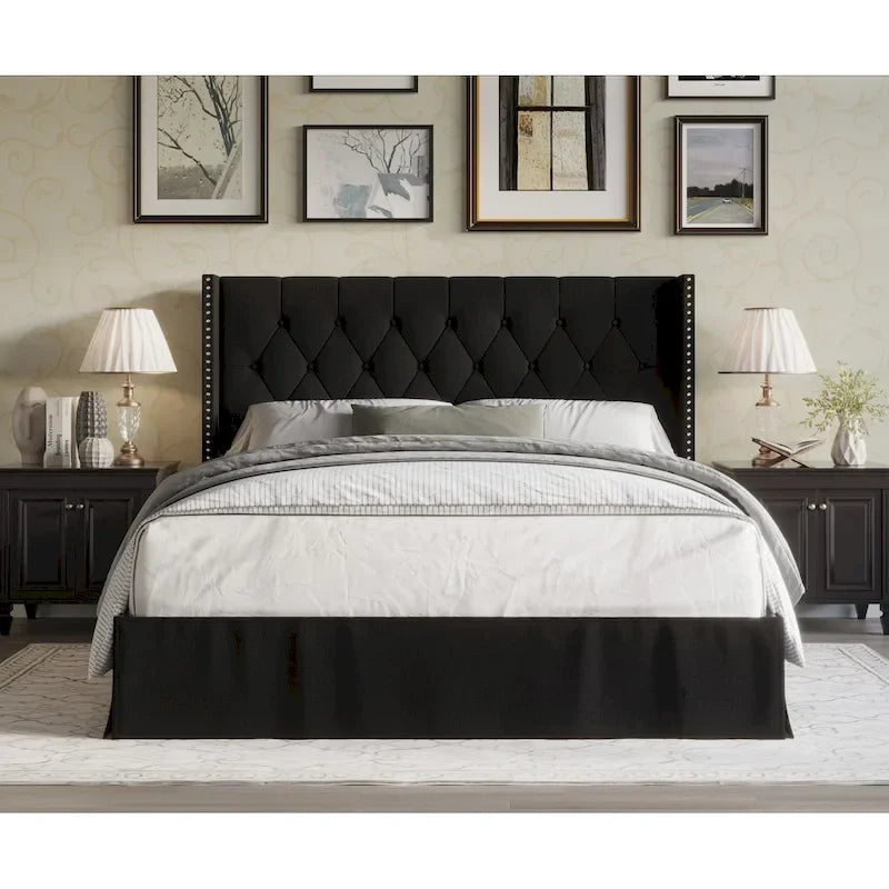 Billy Tufted Upholstered Platform Bed