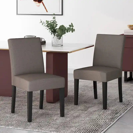 Kuna Contemporary Upholstered Dining Chair (Set of 2) by Christopher Knight Home