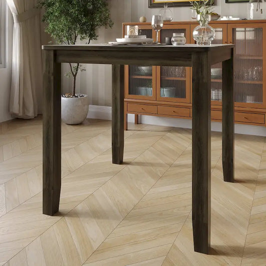 CraftPorch Simple Classy Square Counter Height Dining Table - Grey