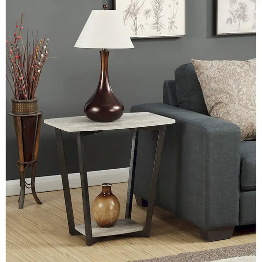 Convenience Concepts Graystone End Table with Shelf